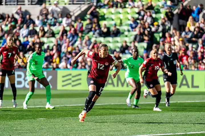 رکورد بی‌مانند فوتبالیست زن کانادایی در جام جهانی